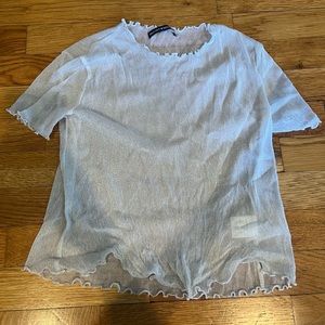 Brandy Melville Shimmer See Through Top